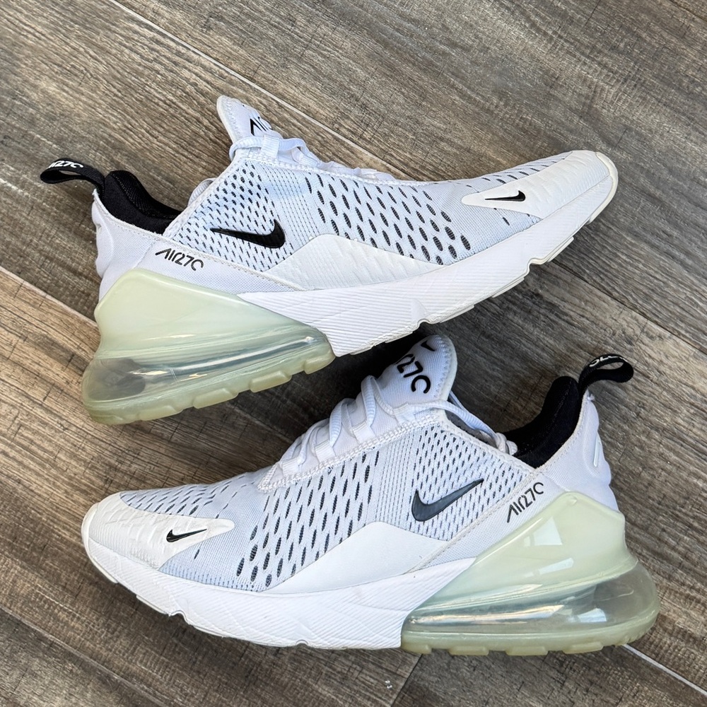 Nike Air Max 270 White Black with Pale Green Air Unit